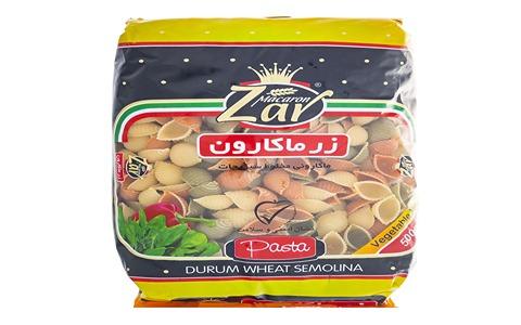 ماکارونی فرمی شلز 500 گرمی زر + بهترین قیمت خرید